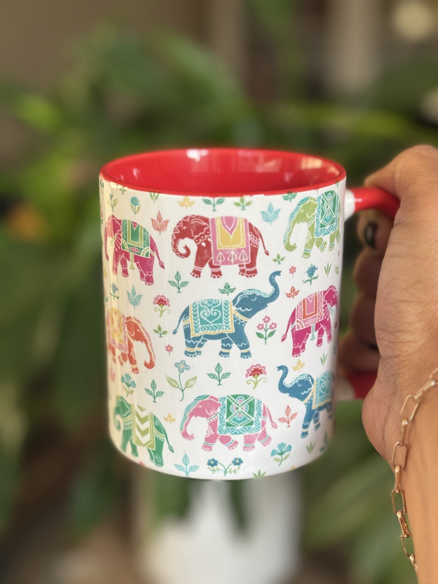 Handmade royal Indian elephant mug