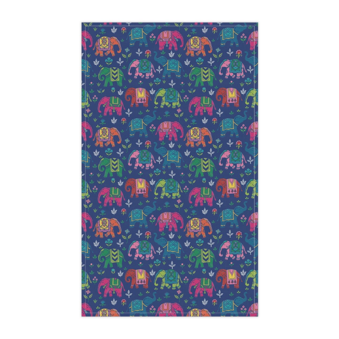 Royal Indian Elephant Cotton Tea Towel
