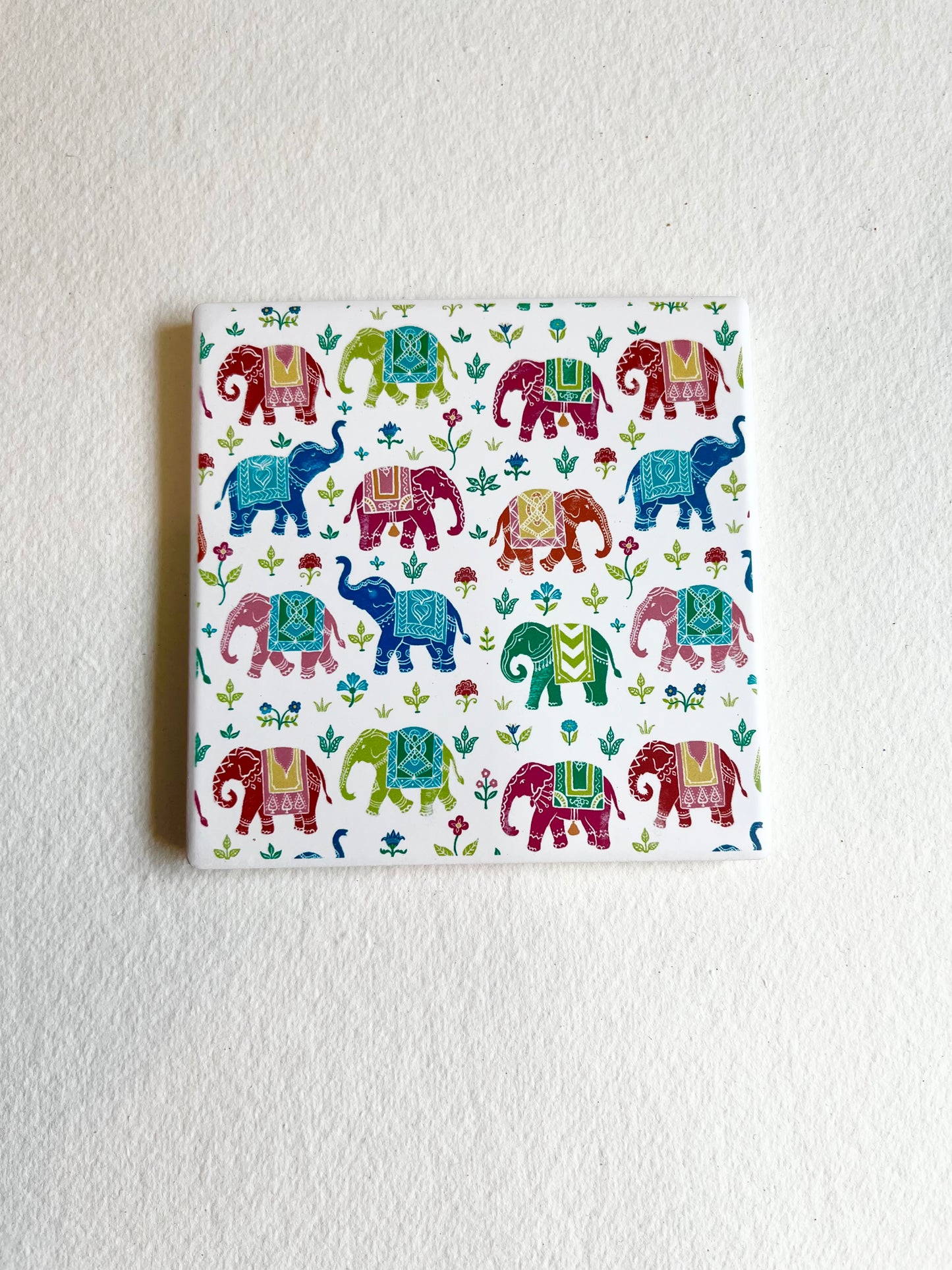 Royal Indian Elephant Ceramic Coasters