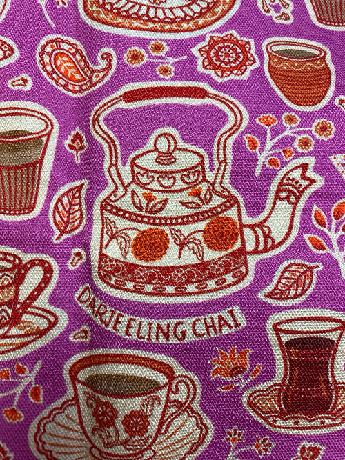 Kitchen towel or tea towel designed for chai enthusiasts! This towel features Indian motifs for home decor the traditional chai brewing. Made from premium-quality cotton. gift for house warming, birthday, diwali or christmas.