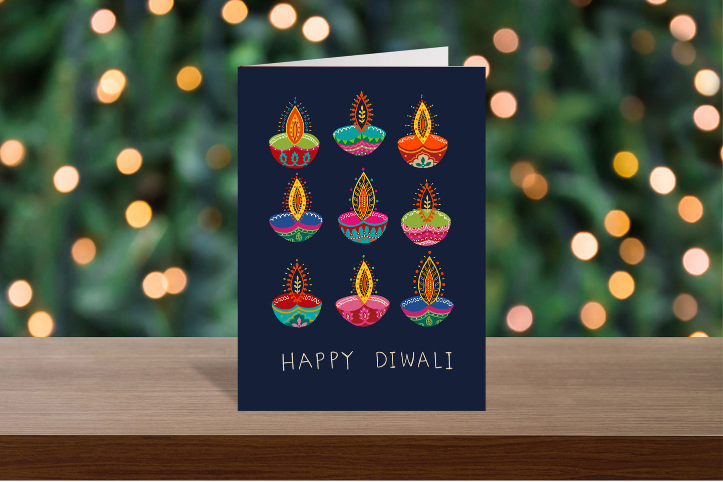 Happy Diwali Greeting card x 3| Stunning cards for Diwali gift