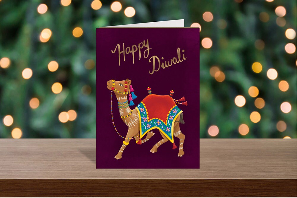 Happy Diwali Greeting card x 3| Stunning cards for Diwali gift