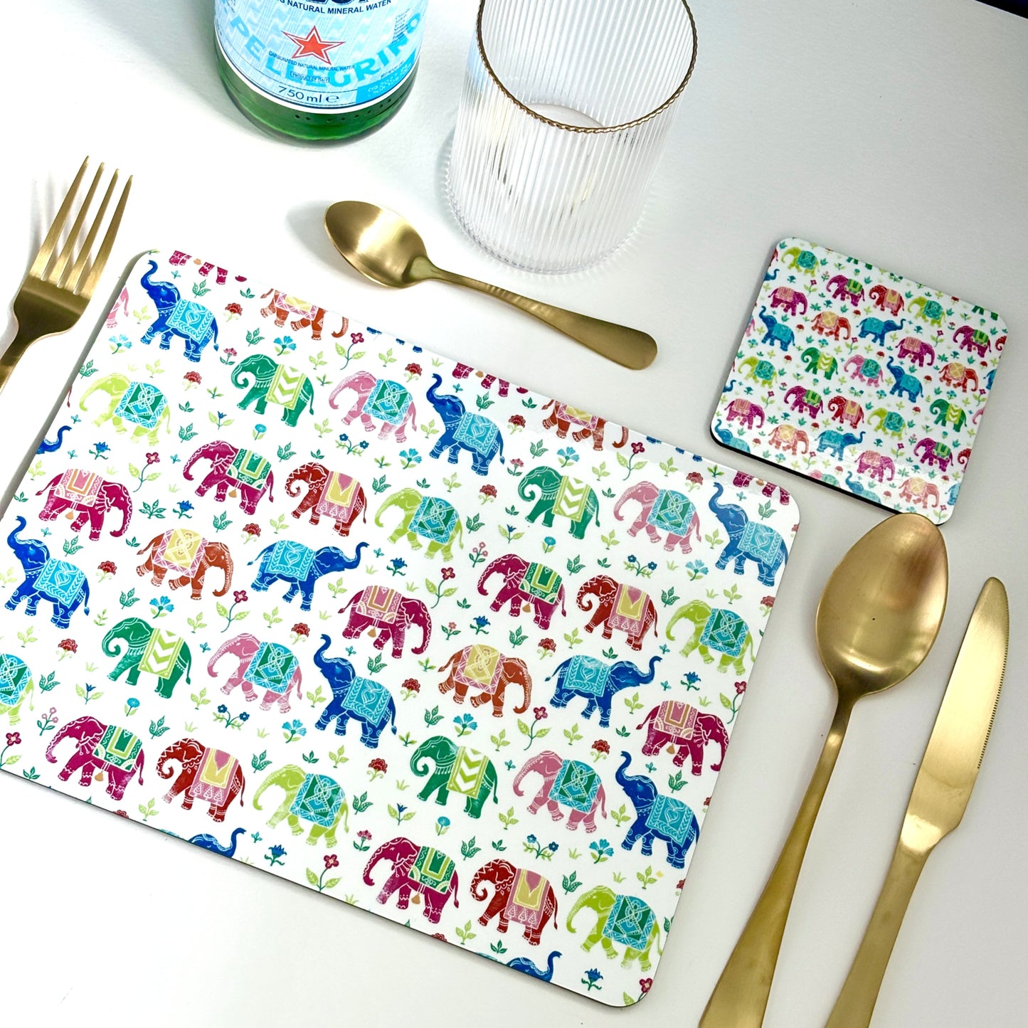 Placemat Royal Indian Elephant Design