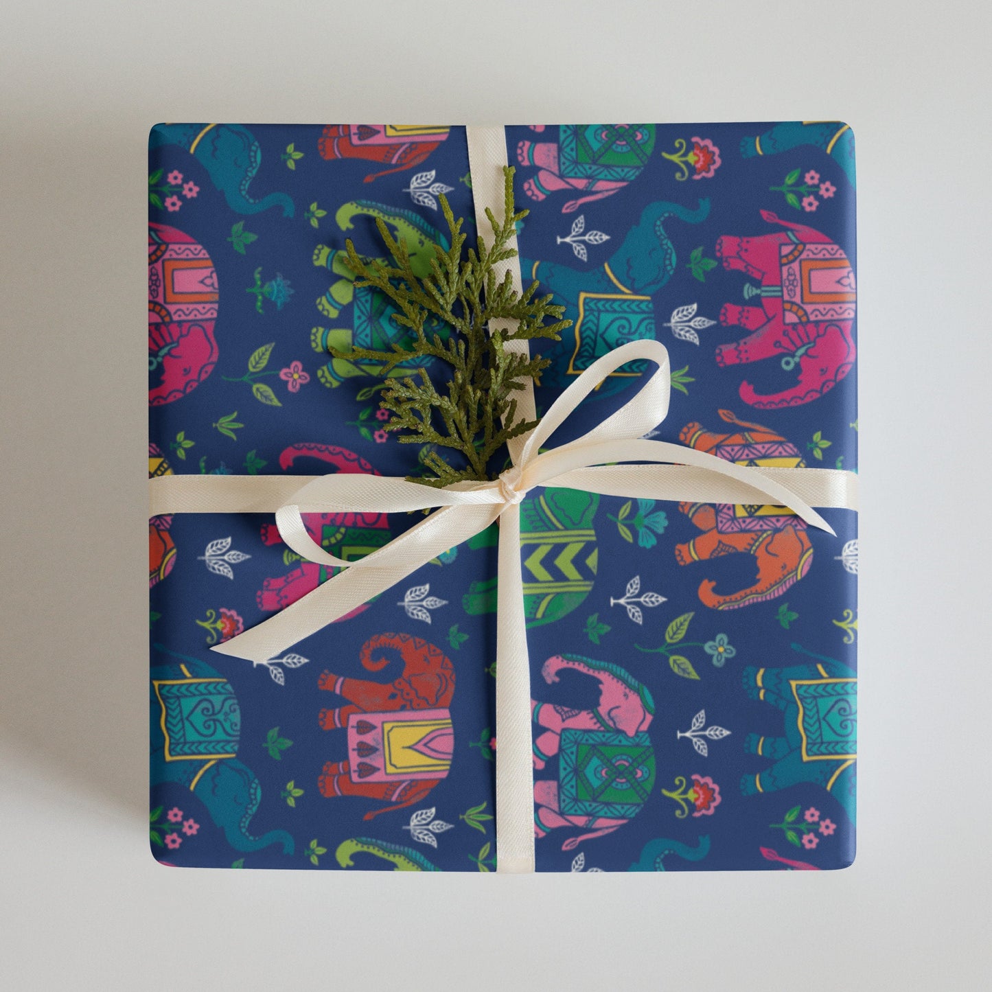 Wrapping Paper for wedding, Diwali, festival, (3 sheets - white, blue, red) size 50x70cm