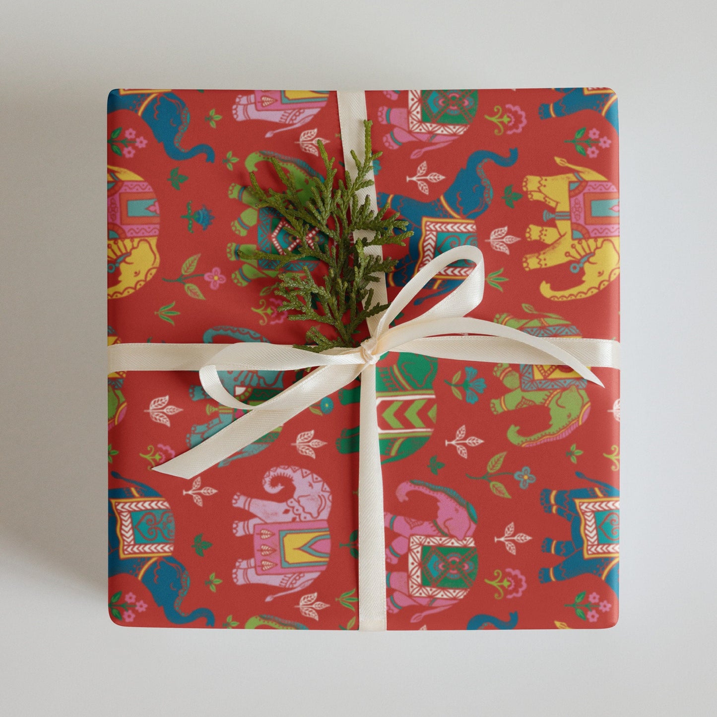 Wrapping Paper for wedding, Diwali, festival, (3 sheets - white, blue, red) size 50x70cm