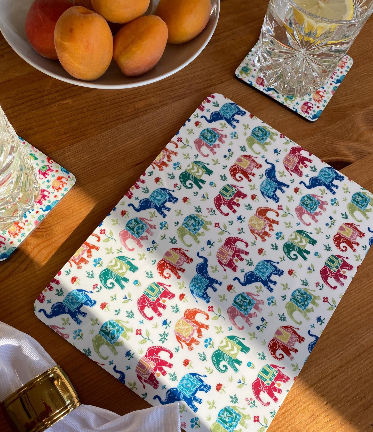 Placemat Royal Indian Elephant Design