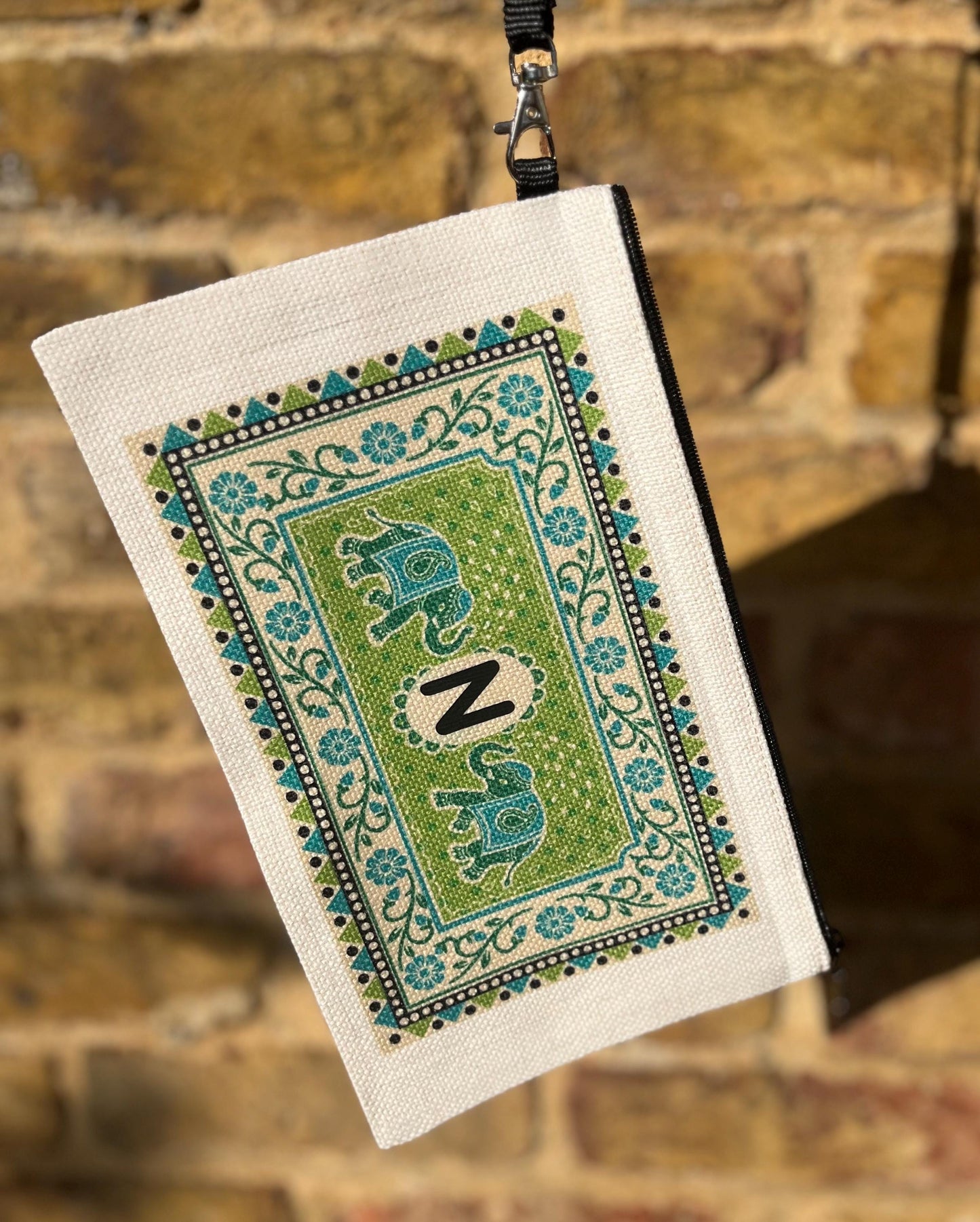 Personalised Makeup Bag Indian Ethnic Design