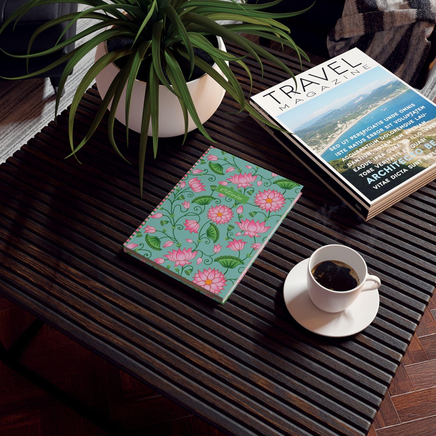 Notebook Lotus Handmade Design