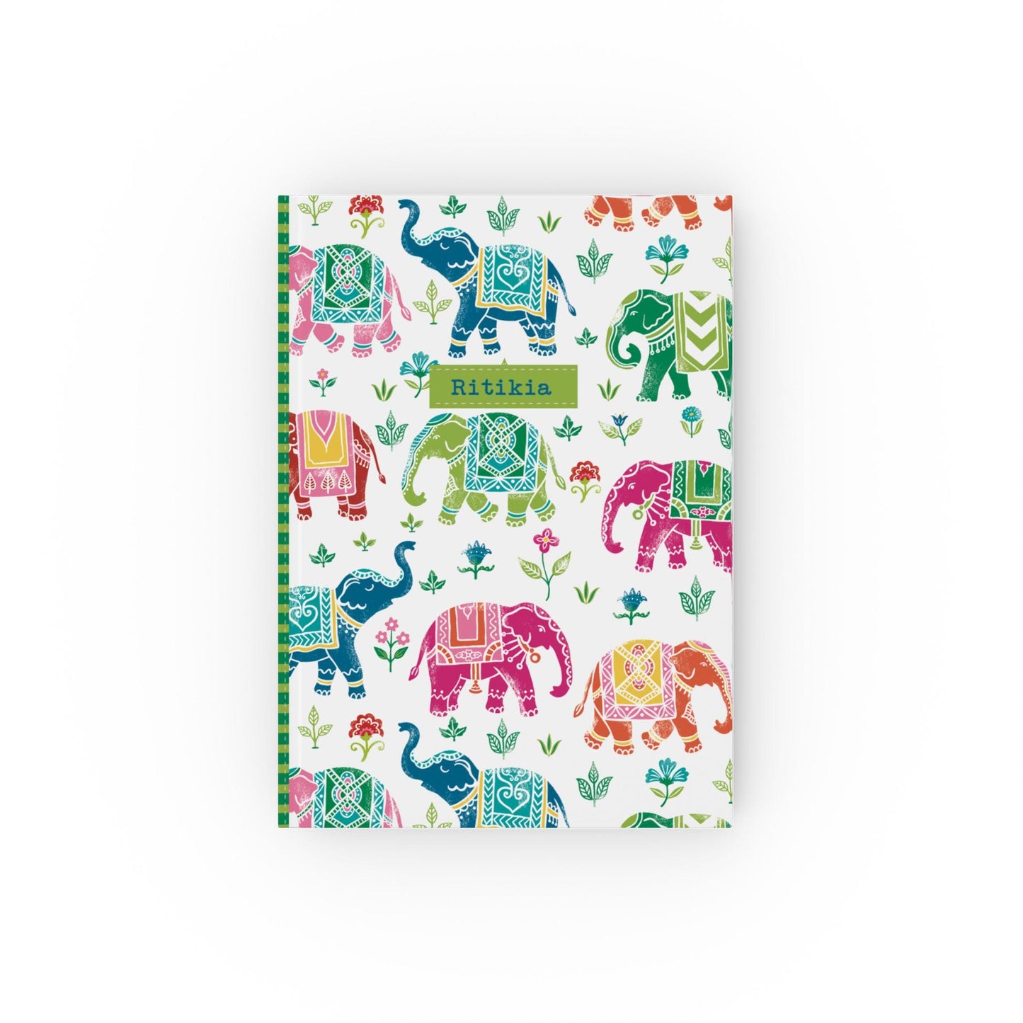 Personalised Notebook Royal Elephant Art