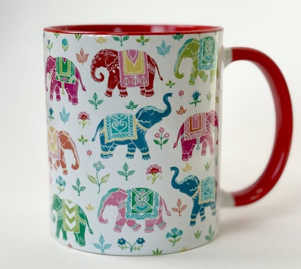 Handmade royal Indian elephant mug