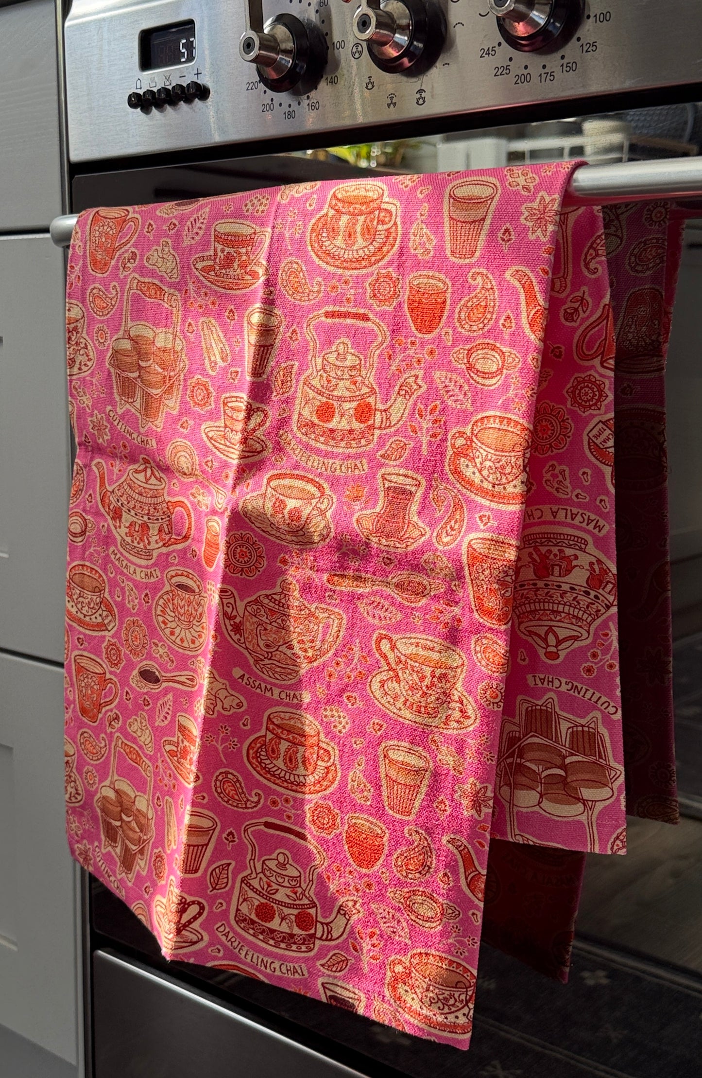 Personalised Diwali Gift Hamper – Custom Cotton Apron & Tea Towel