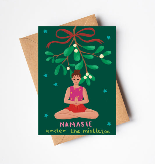 Handmade Yoga Christmas Card | Mindful Holiday Greeting