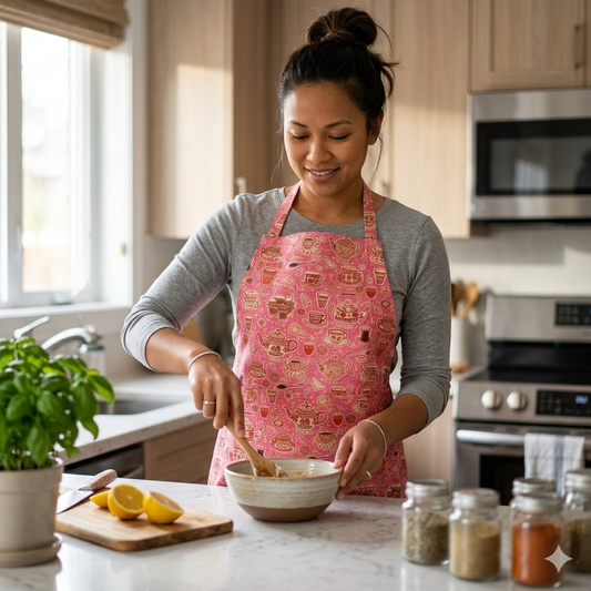 Chai Lover Cooking Apron – Cotton Kitchen Apron
