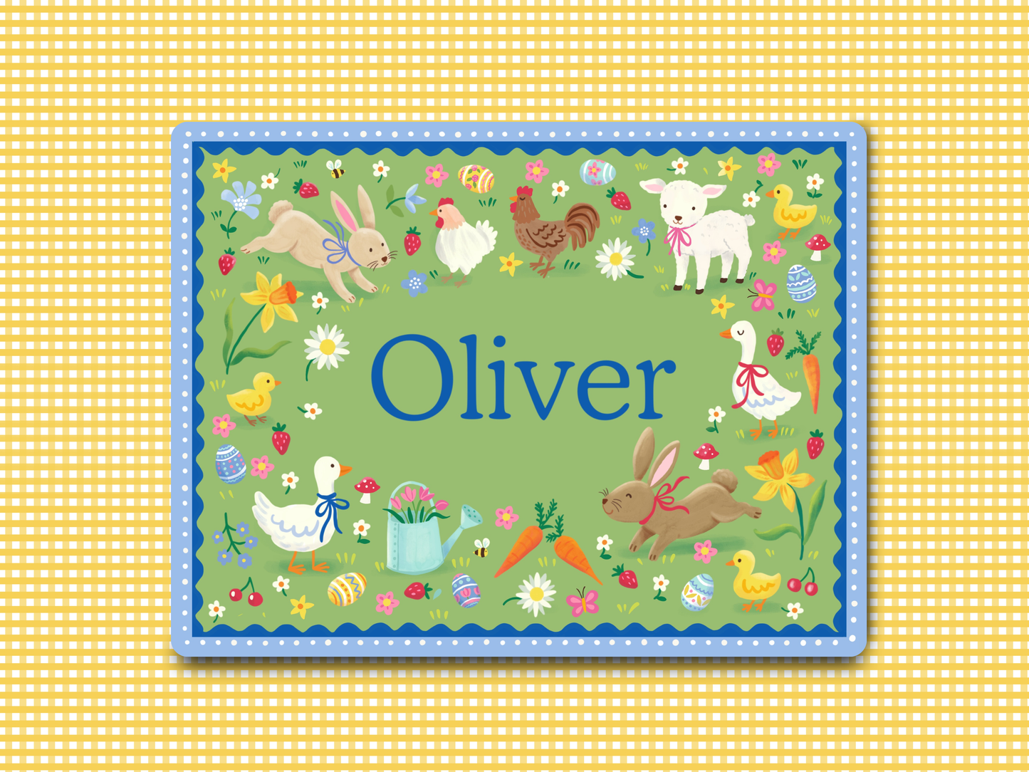 Personalised Easter Kids Placemat