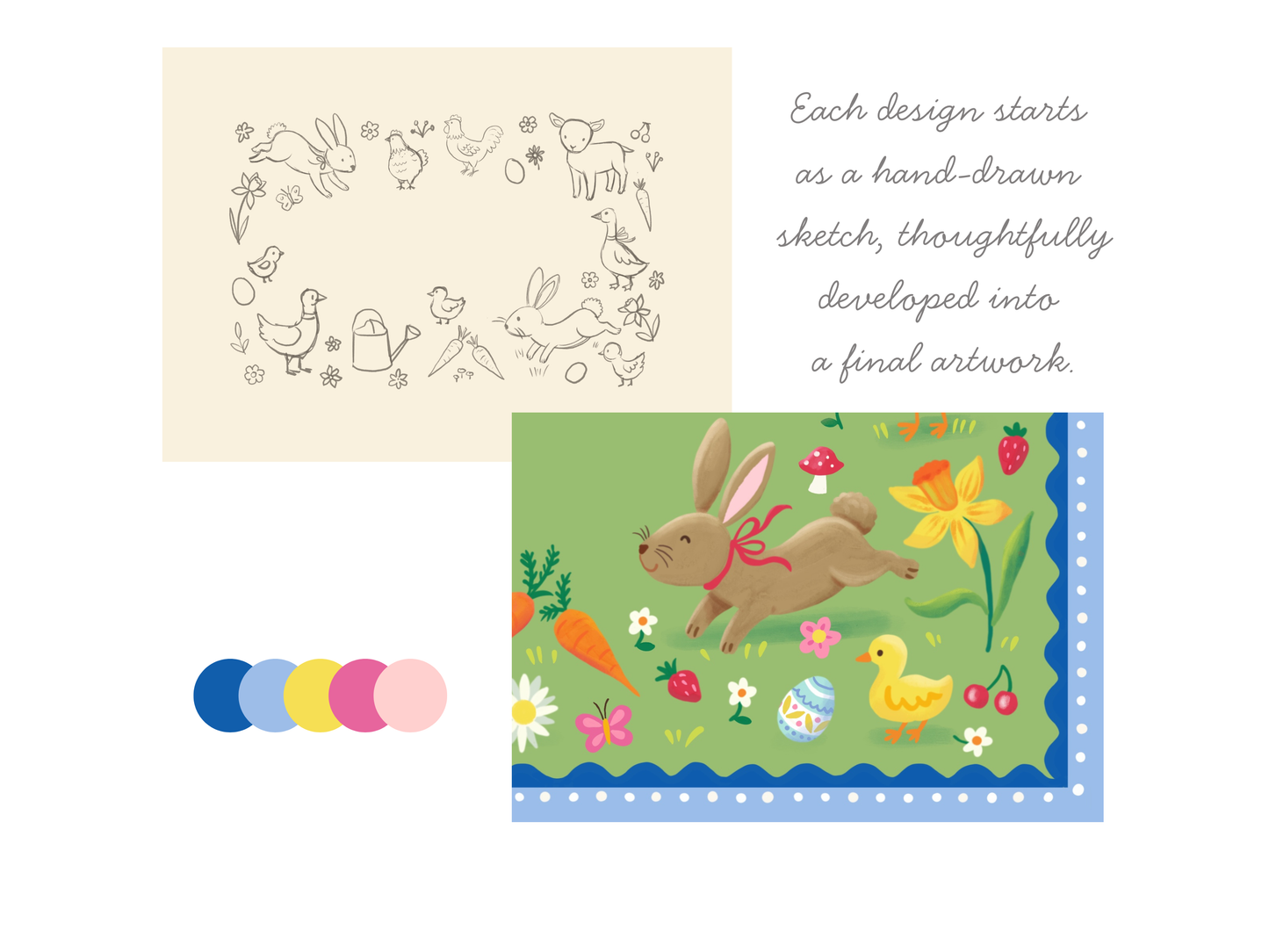 Personalised Easter Kids Placemat