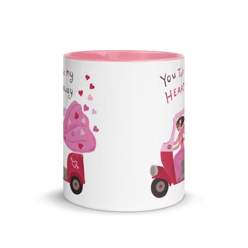 Valentine's Day Mug bollywood tuk tuk theme