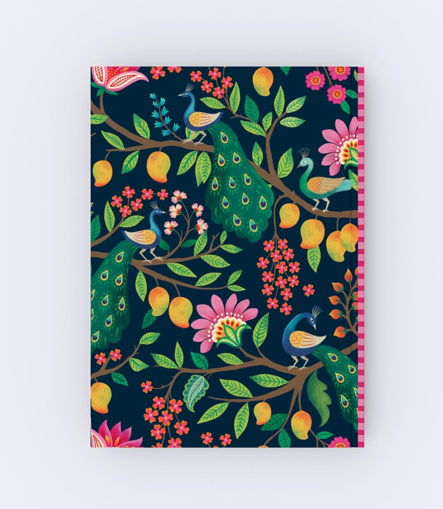 Personalised Notebook Peacock Art