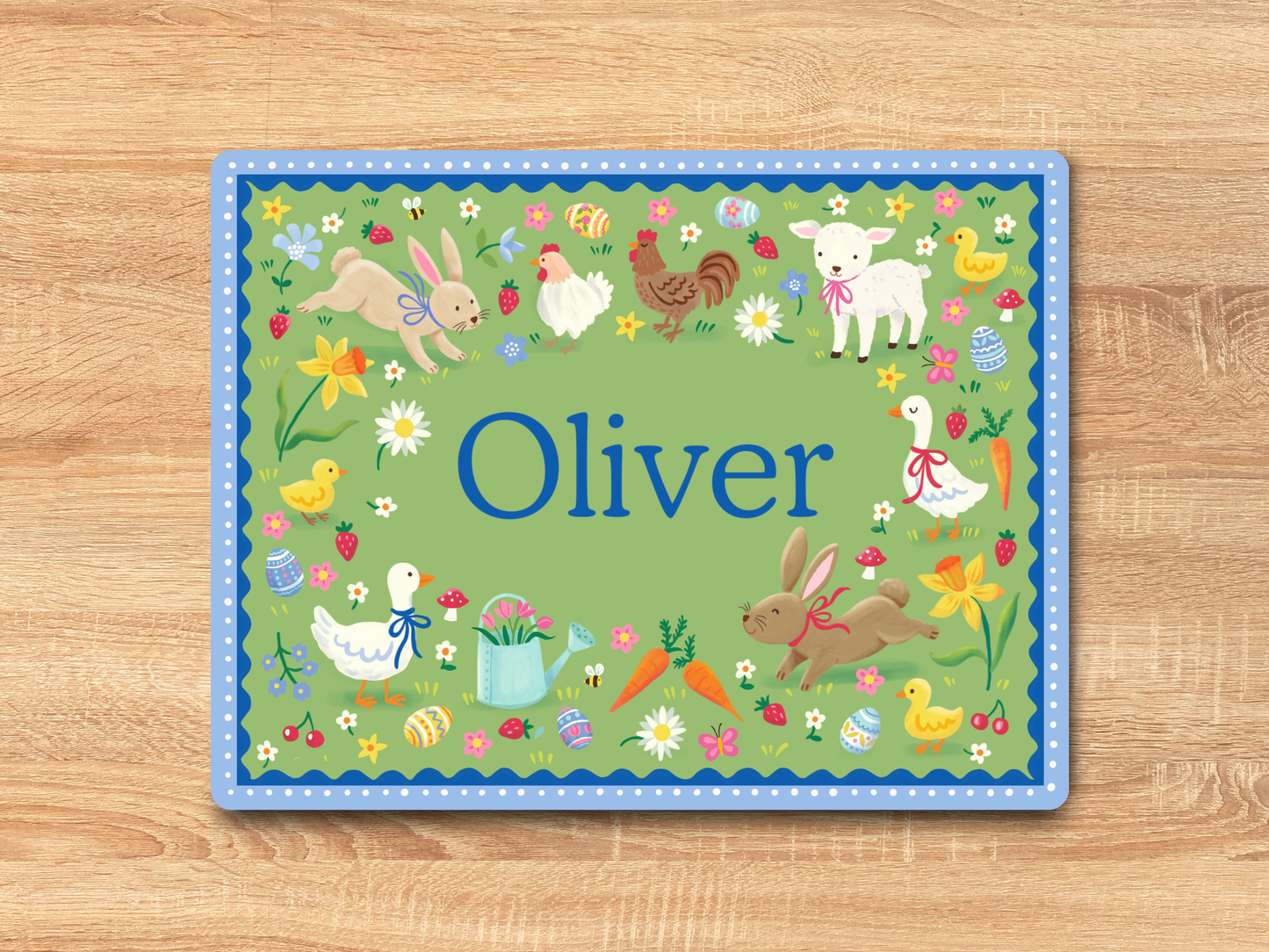Personalised Easter Kids Placemat