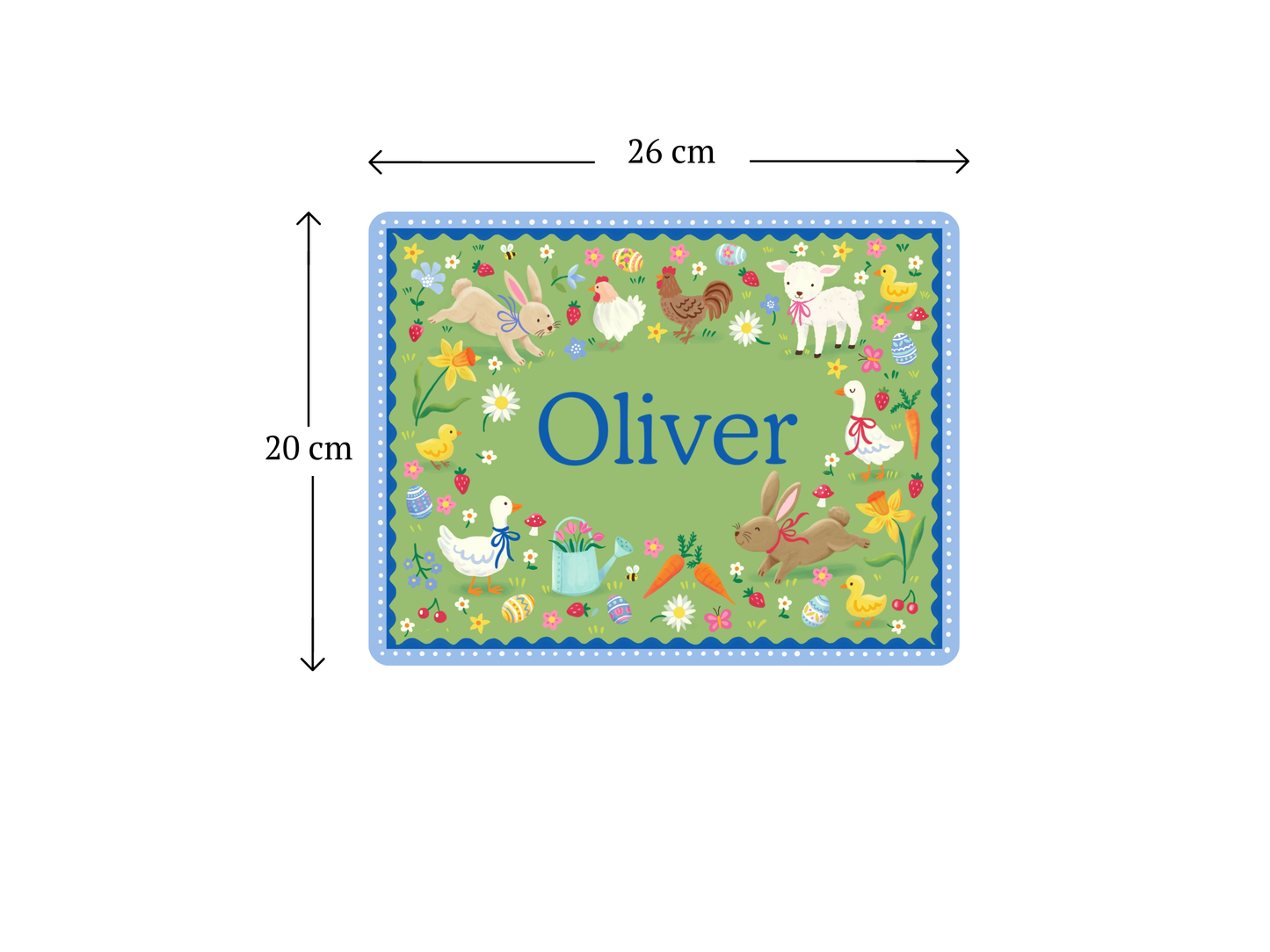 Personalised Easter Kids Placemat
