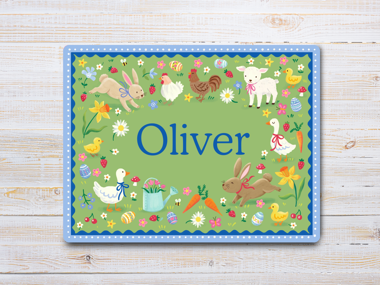 Personalised Easter Kids Placemat