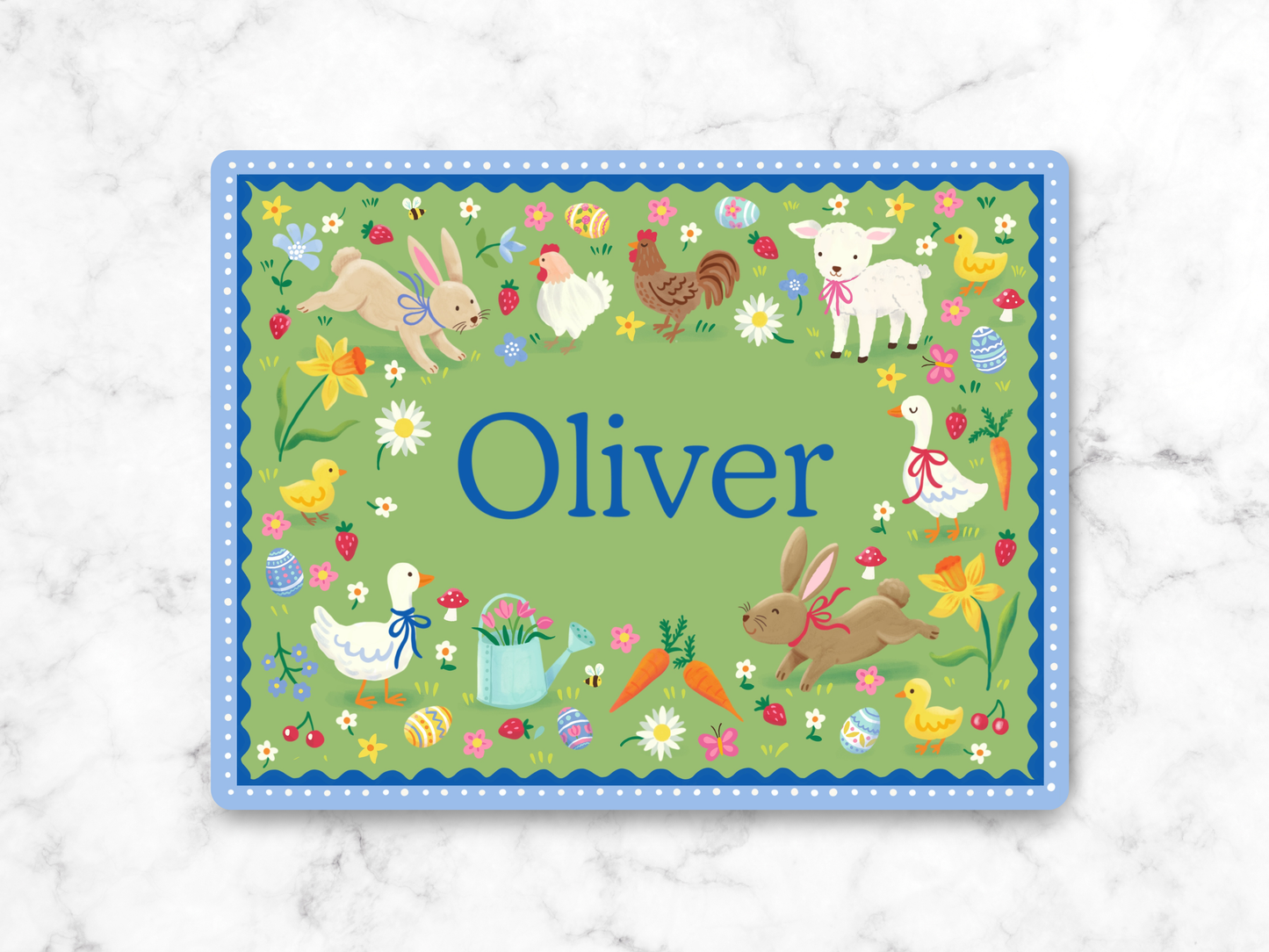 Personalised Easter Kids Placemat